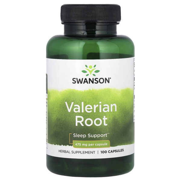 فالرين روت 475 مجم 100 كبسوله swanson valerian root 475 mg 100 cap