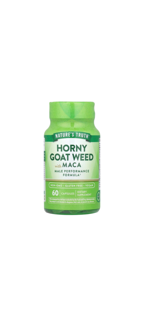 كبسولات الماكا وعشبة العنزة 60 كبسول - Horny goat weed - natures Truth