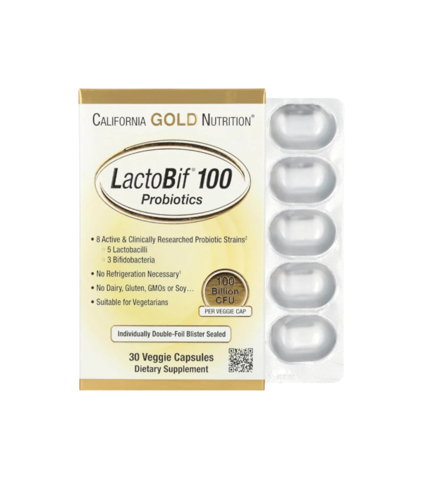 بروبيوتيك LactoBif 100‏، 100 مليار وحدة 30 كبسولة LactiBif 100 Probiotics