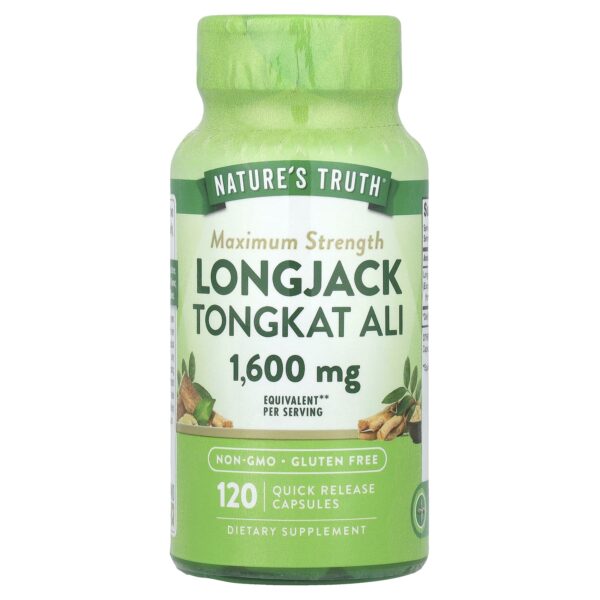 لونج جاك تونكات علي 1600 مجم - 120 كبسولة -Nature's Truth Longjack Tongkat Ali 1600 mg 120 Capsules