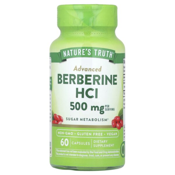 بربرين 500 مجم 60 كبسولة - Berberine nature's truth 60 caps