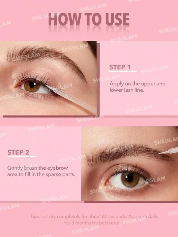 ⁦سيرم الرموش والحواجب المغذي من جرو-برو، شفاف شيجلام SHEGLAM Gro-Pro Nourishing Lash Serum⁩ - الصورة ⁦2⁩