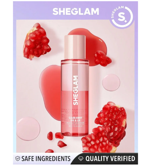 ⁦مزيل مكياج العيون و الشفاه شيجلام sheglam clear away eye & lip makeup remover 80ml⁩ - الصورة ⁦2⁩