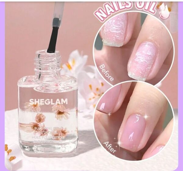 ⁦زيت تعزيز نمو ونعومة الاظافر الوردي من شيجلام،Sheglam Blooming Nails Cuticle Oil-Pink 8ml⁩ - الصورة ⁦2⁩